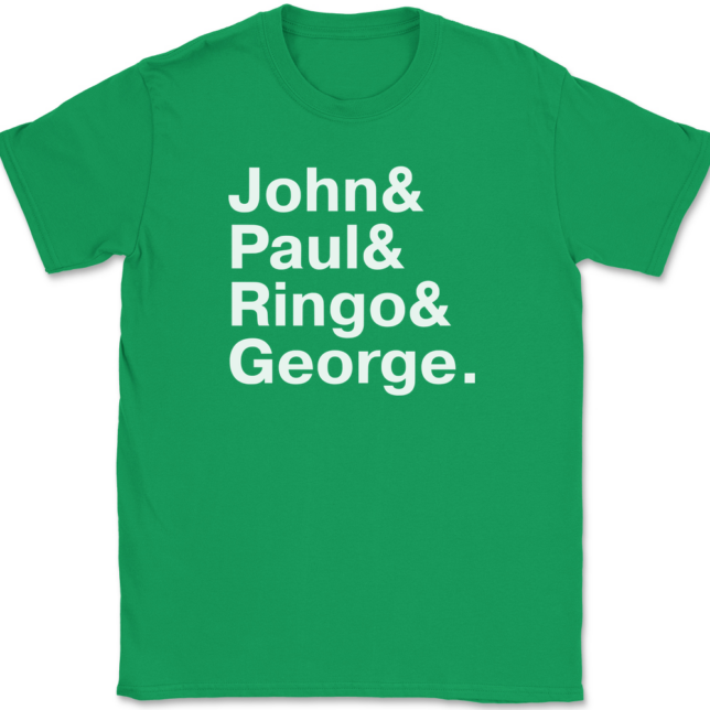 The Beatles Names T-Shirt Mens Tee - Image 7