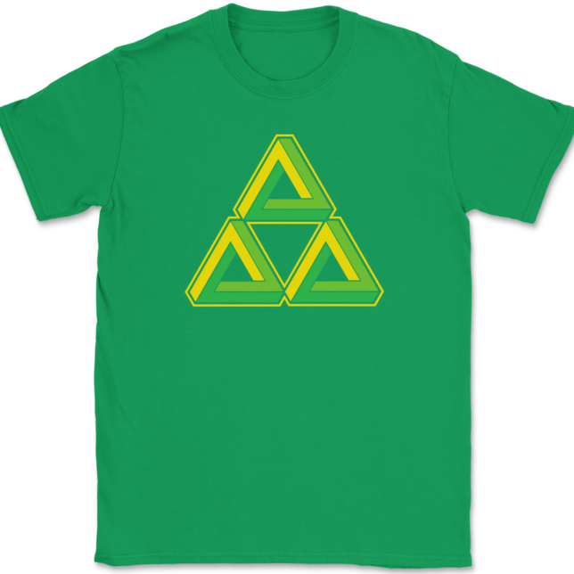 Triforce Illusion T-Shirt Mens Tee - Image 7