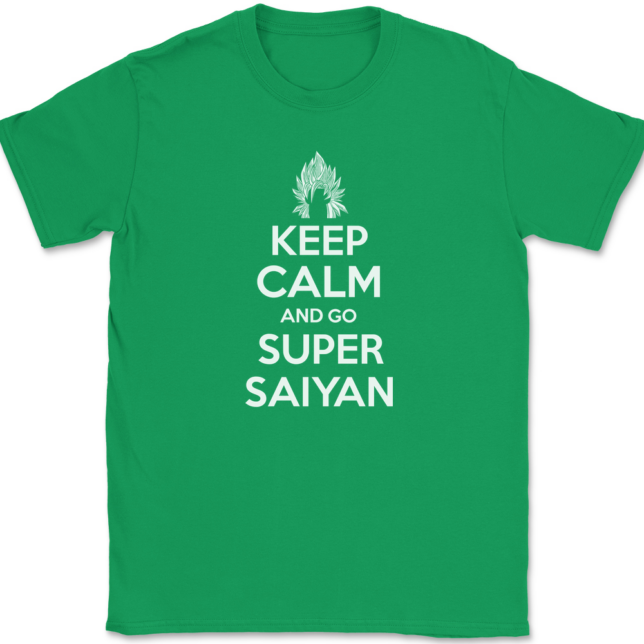 Keep Calm and Go Super Saiyan T-Shirt Mens Tee - Image 7