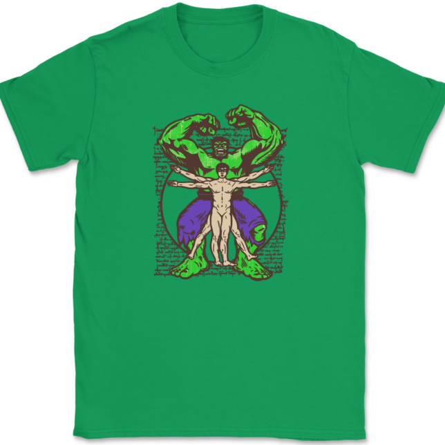 Vitruvian Hulk T-Shirt Mens Tee - Image 7