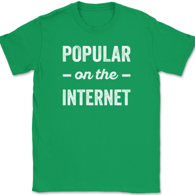 Popular On The Internet T-Shirt Mens Tee - Image 7