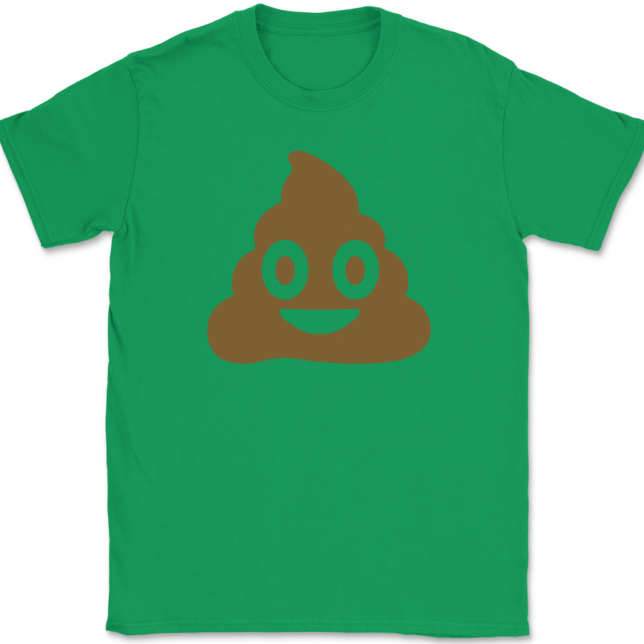 Poop Emoji T-Shirt Mens Tee - Image 7