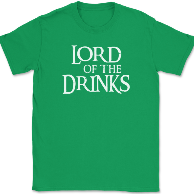 Lord Of The Drinks T-Shirt Mens Tee - Image 7