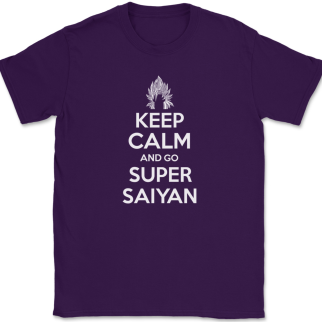 Keep Calm and Go Super Saiyan T-Shirt Mens Tee - Image 8