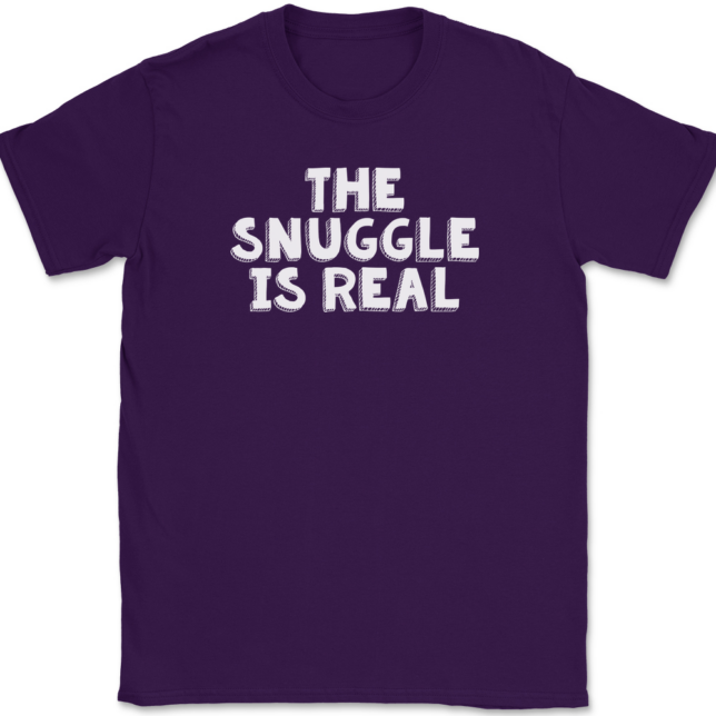 The Snuggle Is Real T-Shirt Mens Tee - Image 8