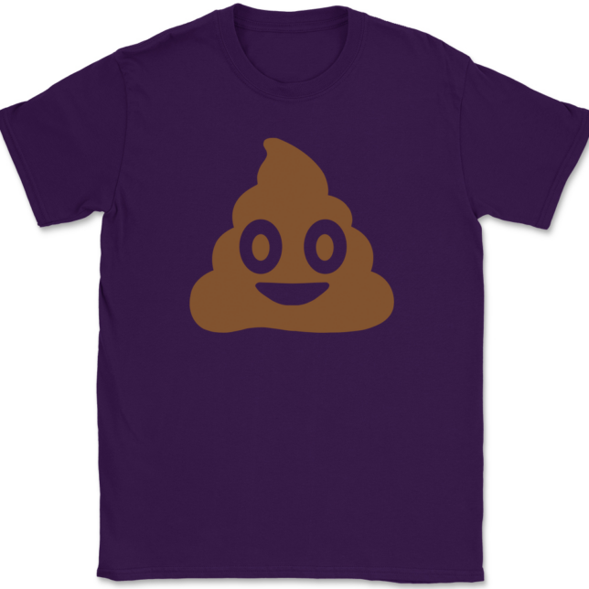 Poop Emoji T-Shirt Mens Tee - Image 8