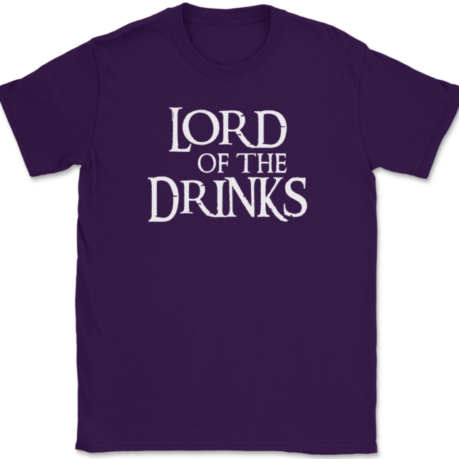 Lord Of The Drinks T-Shirt Mens Tee - Image 8