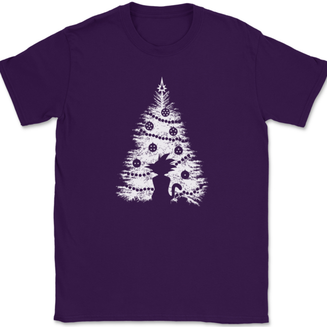 DBZ Christmas Tree T-Shirt Mens Tee - Image 8