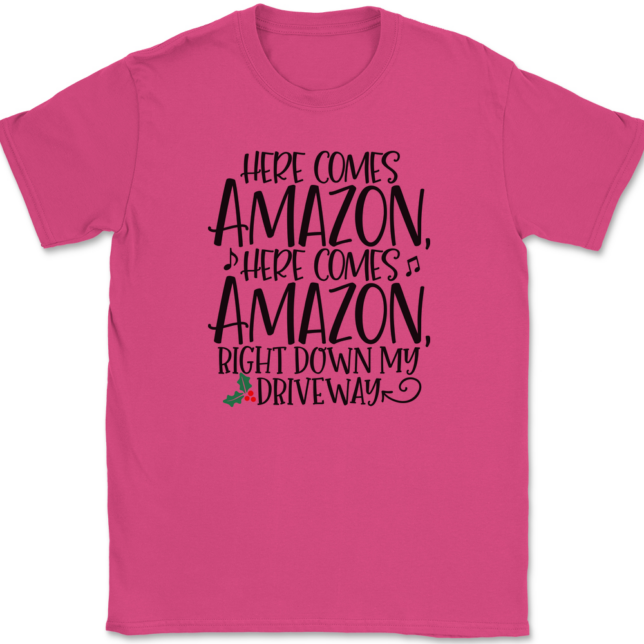 Here Comes Amazon T-Shirt Mens Tee - Image 9