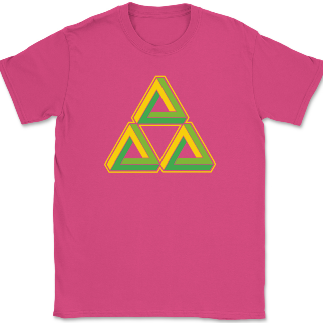 Triforce Illusion T-Shirt Mens Tee - Image 9