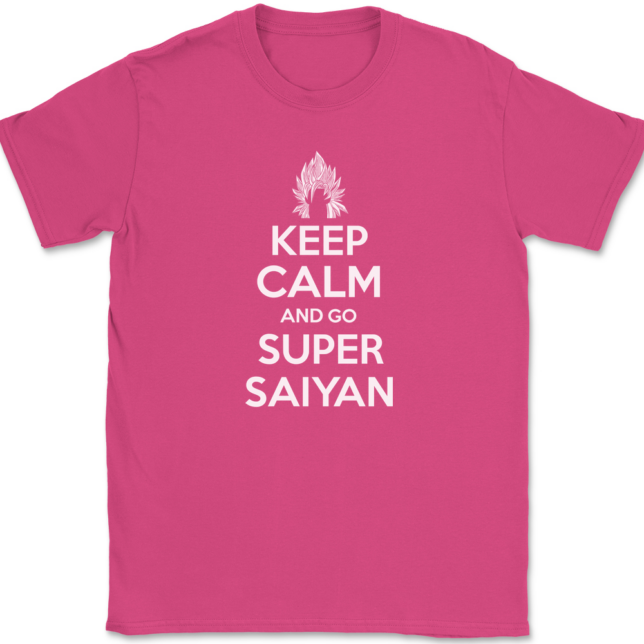 Keep Calm and Go Super Saiyan T-Shirt Mens Tee - Image 9