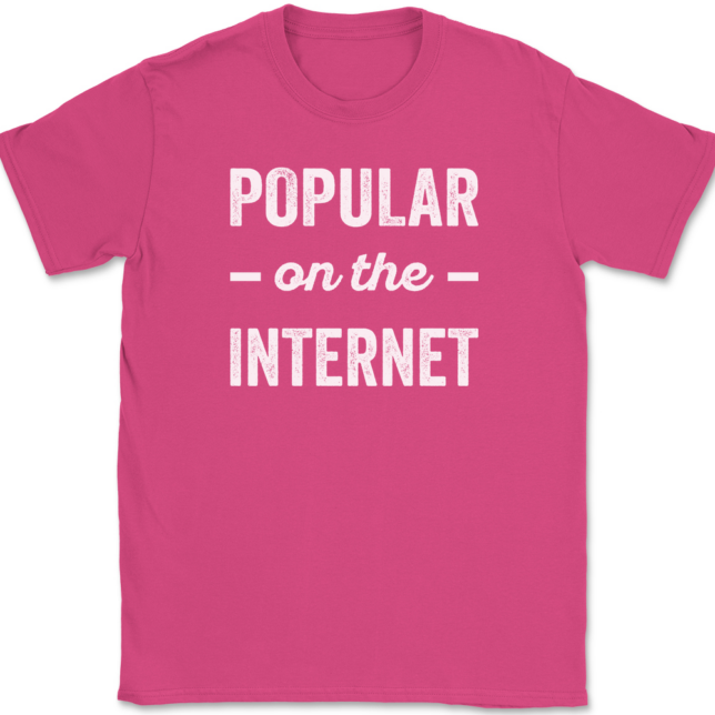 Popular On The Internet T-Shirt Mens Tee - Image 9