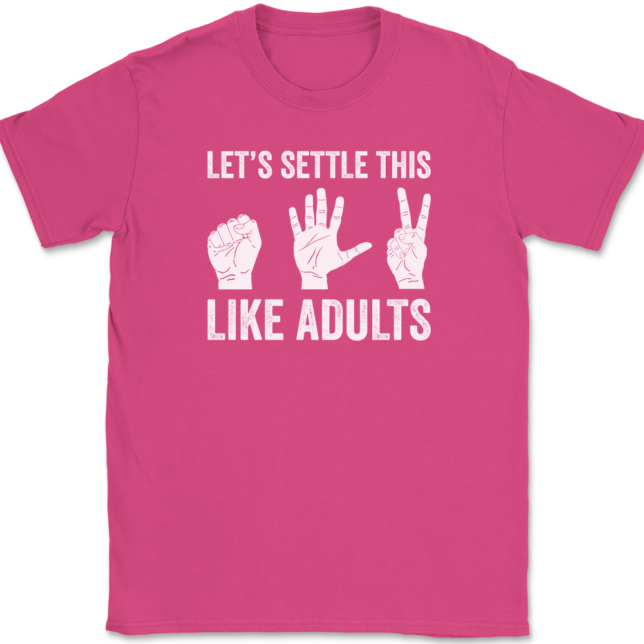 Let's Settle This Like Adults T-Shirt Mens Tee - Image 9