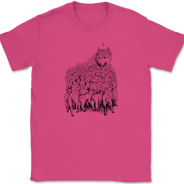 Wolf Mountain T-Shirt Mens Tee - Image 9