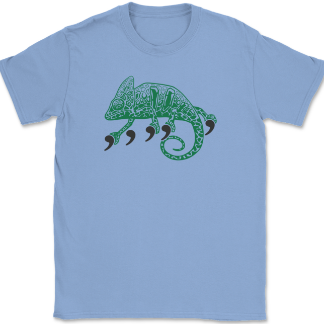 Comma Chameleon T-Shirt Mens Tee - Image 10