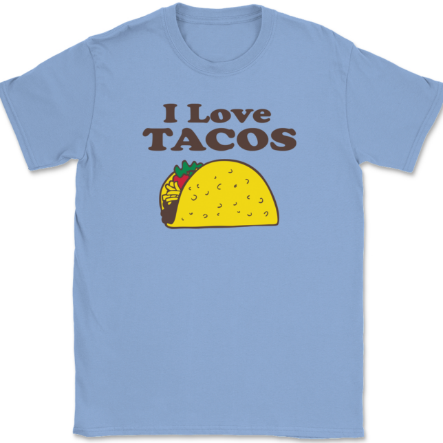 I Love Tacos T-Shirt Mens Tee - Image 10