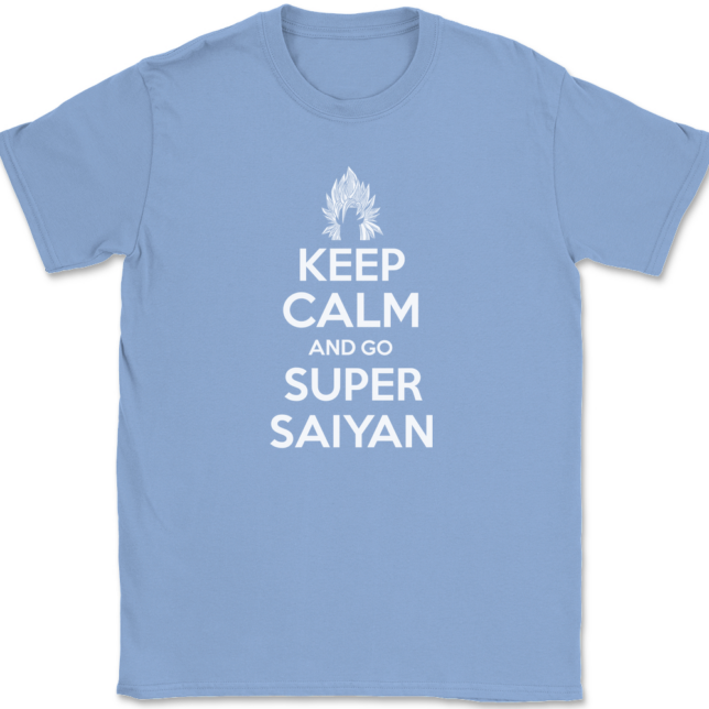 Keep Calm and Go Super Saiyan T-Shirt Mens Tee - Image 10