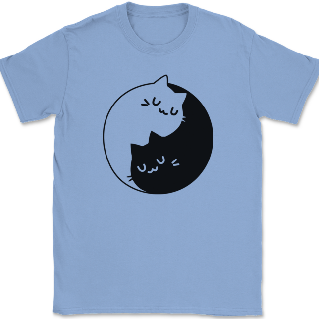 Yin Yang Cats T-Shirt Mens Tee - Image 10