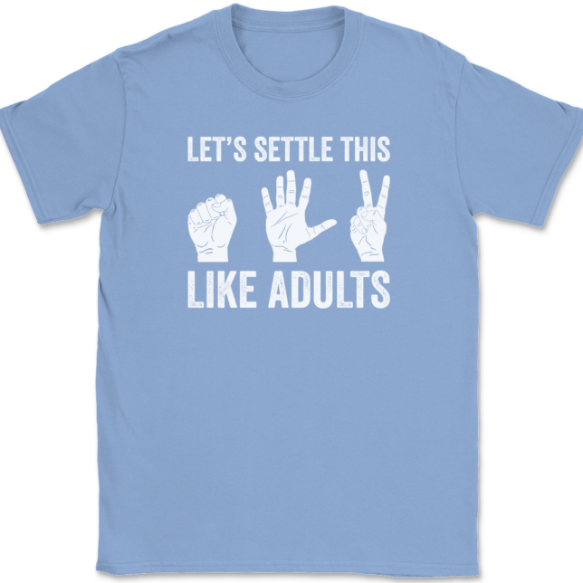 Let's Settle This Like Adults T-Shirt Mens Tee - Image 10