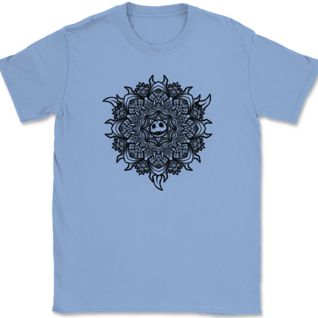 Skellington Mandala T-Shirt Mens Tee - Image 10