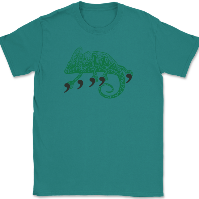 Comma Chameleon T-Shirt Mens Tee - Image 11