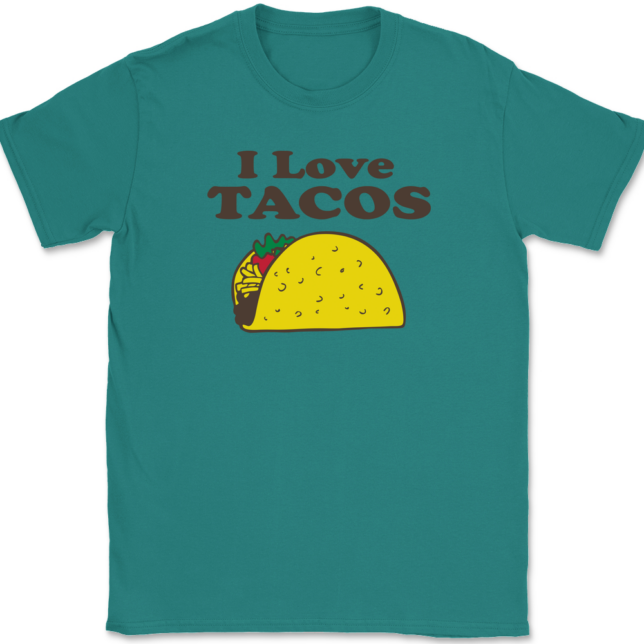 I Love Tacos T-Shirt Mens Tee - Image 11