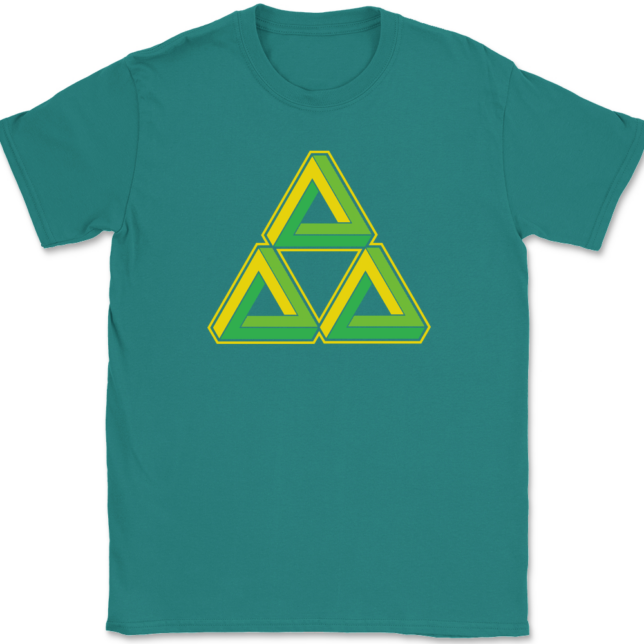 Triforce Illusion T-Shirt Mens Tee - Image 11