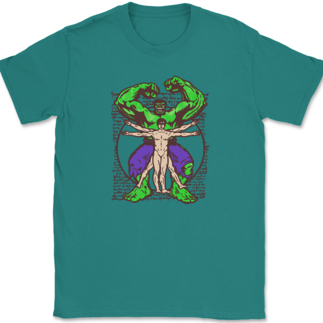 Vitruvian Hulk T-Shirt Mens Tee - Image 11