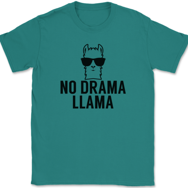 No Drama Llama T-Shirt Mens Tee - Image 11