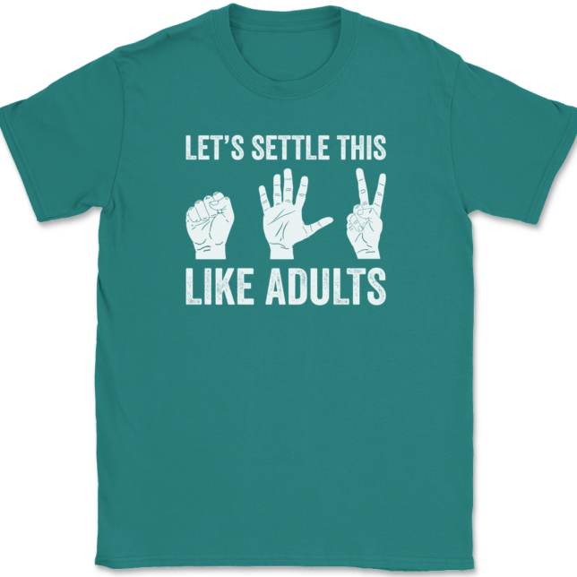 Let's Settle This Like Adults T-Shirt Mens Tee - Image 11