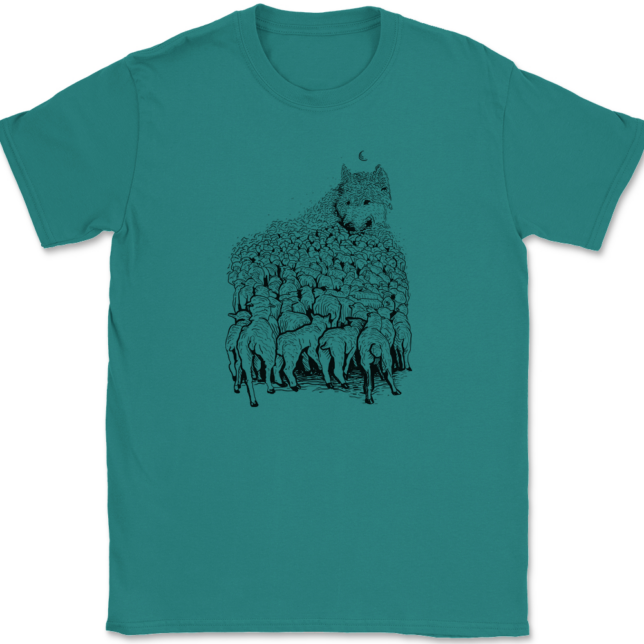 Wolf Mountain T-Shirt Mens Tee - Image 11