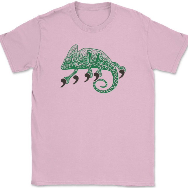 Comma Chameleon T-Shirt Mens Tee - Image 12