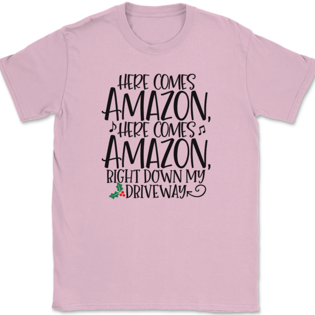 Here Comes Amazon T-Shirt Mens Tee - Image 12