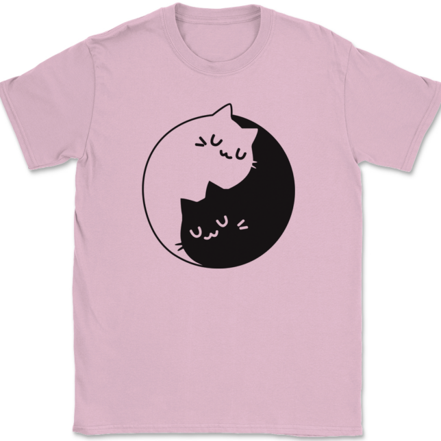 Yin Yang Cats T-Shirt Mens Tee - Image 12