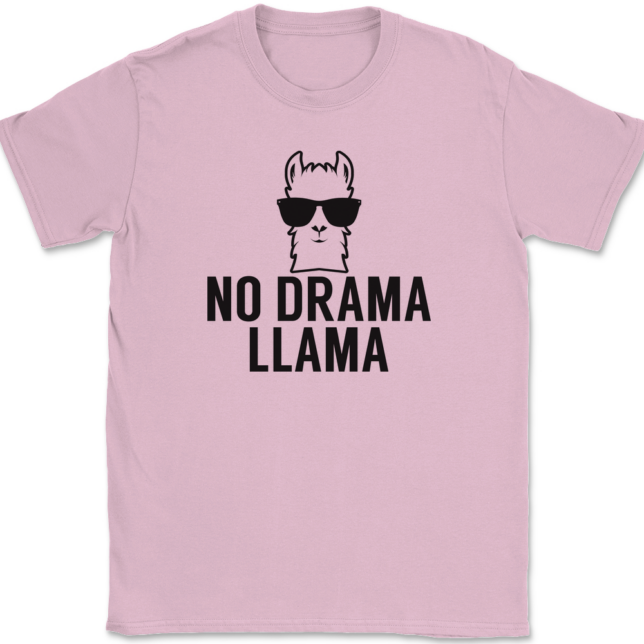 No Drama Llama T-Shirt Mens Tee - Image 12