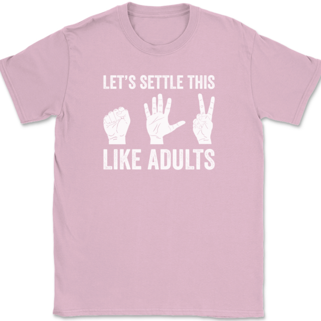 Let's Settle This Like Adults T-Shirt Mens Tee - Image 12