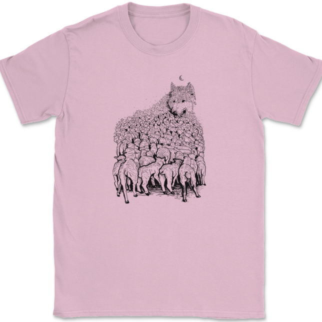 Wolf Mountain T-Shirt Mens Tee - Image 12