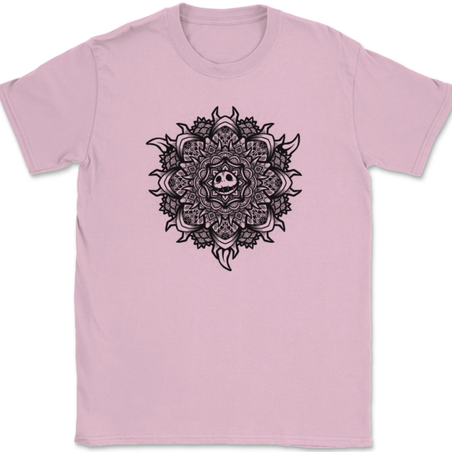 Skellington Mandala T-Shirt Mens Tee - Image 12