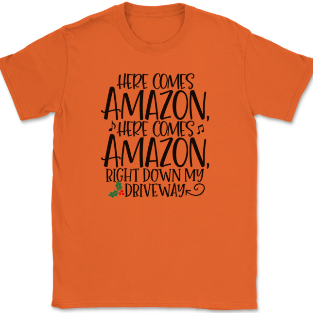 Here Comes Amazon T-Shirt Mens Tee - Image 13