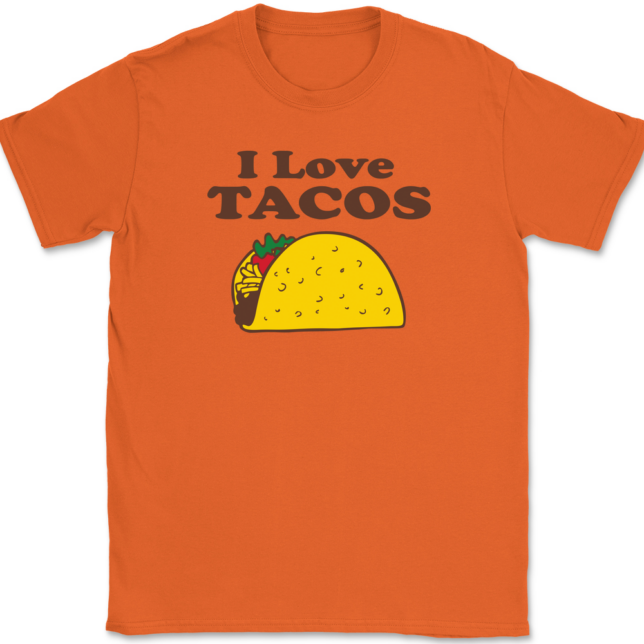 I Love Tacos T-Shirt Mens Tee - Image 13