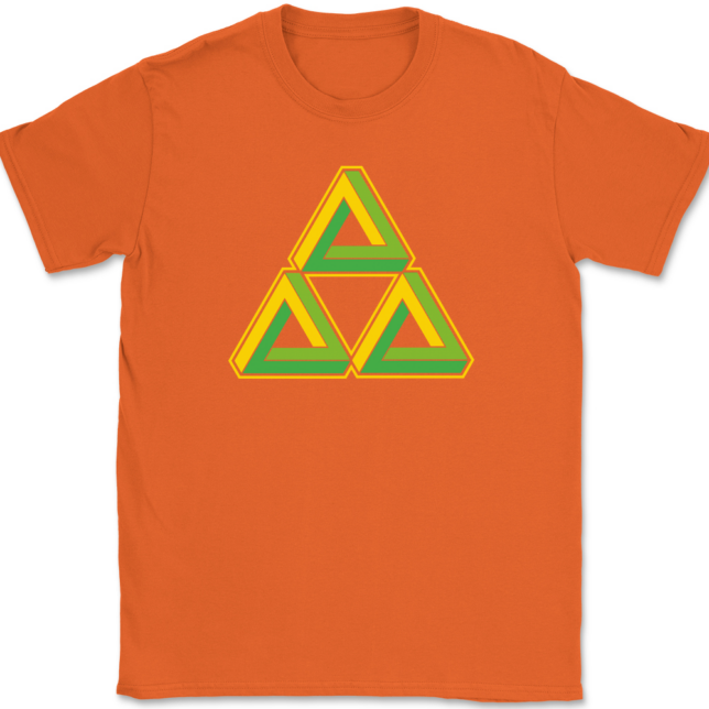 Triforce Illusion T-Shirt Mens Tee - Image 13