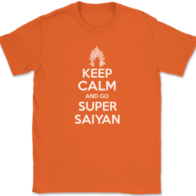 Keep Calm and Go Super Saiyan T-Shirt Mens Tee - Image 13