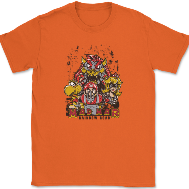 Mad Mar Rainbow Road T-Shirt Mens Tee - Image 13