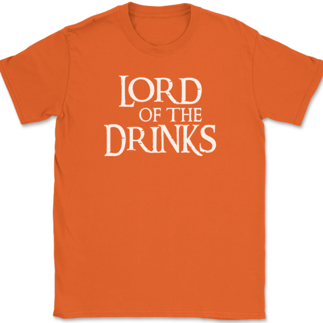 Lord Of The Drinks T-Shirt Mens Tee - Image 13