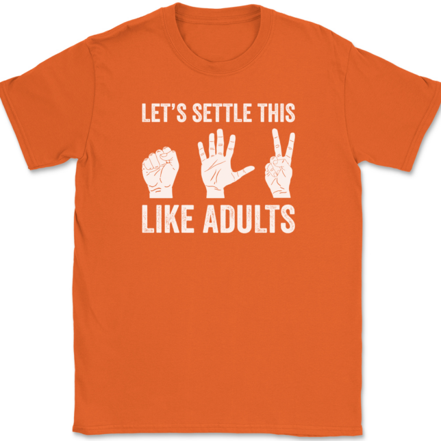 Let's Settle This Like Adults T-Shirt Mens Tee - Image 13