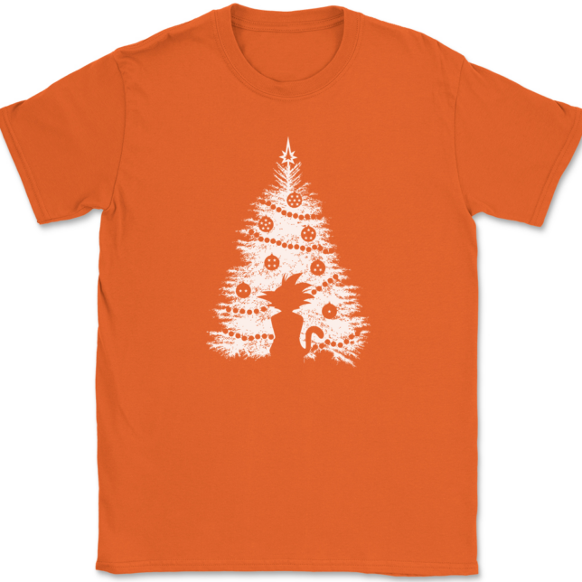 DBZ Christmas Tree T-Shirt Mens Tee - Image 13