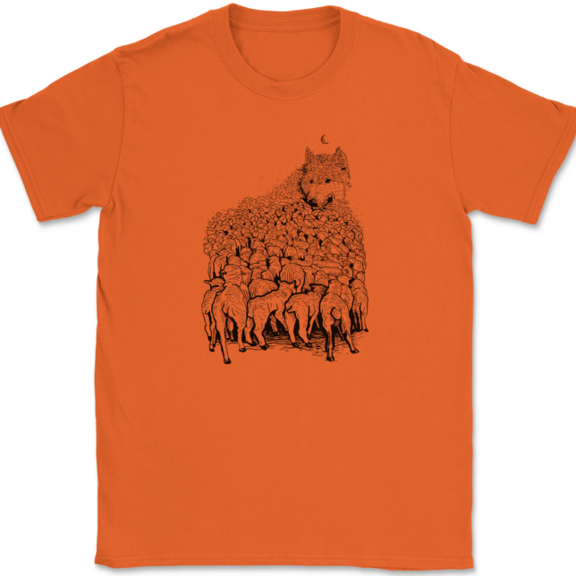 Wolf Mountain T-Shirt Mens Tee - Image 13