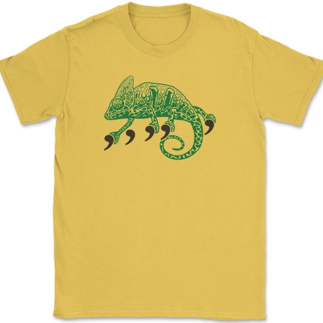 Comma Chameleon T-Shirt Mens Tee - Image 14