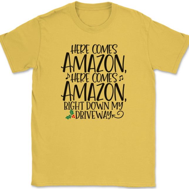 Here Comes Amazon T-Shirt Mens Tee - Image 14