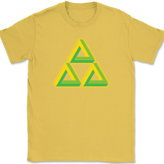 Triforce Illusion T-Shirt Mens Tee - Image 14